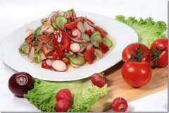 Вкусные рецепты: Слоеный овощной салат, рецепт - клуб кулинаров, салат "Нежность", Хлеб.Пшенично-картофельный с творогом, луком и петрушкой